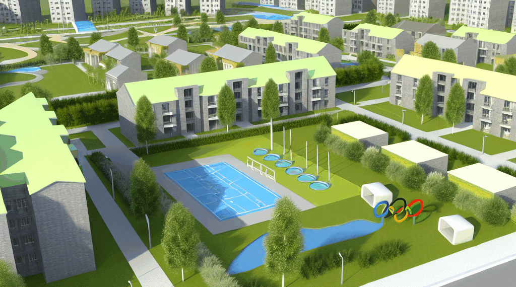 construye una de las pocas Villas Olímpicas del país