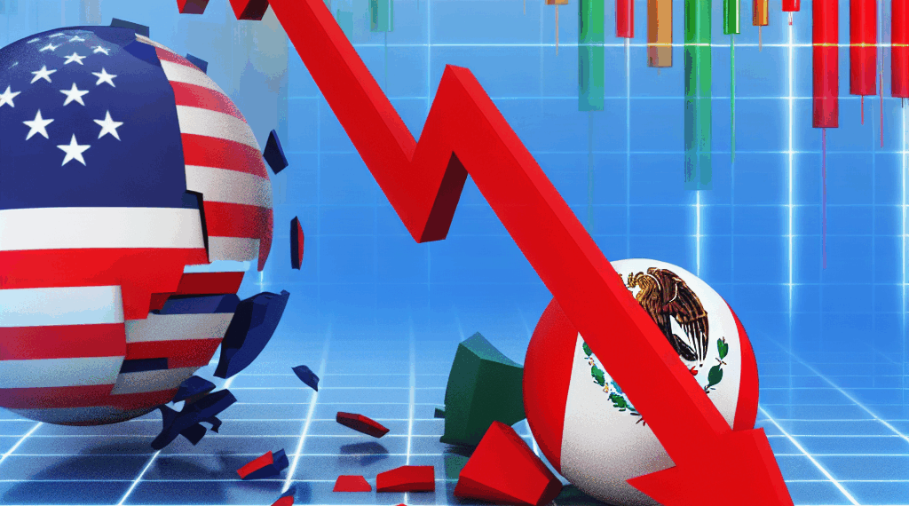 Caen las economías de EU y México pero no es lo mismo