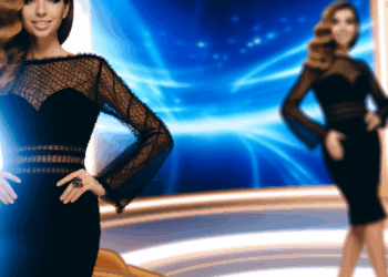 Eiza González lleva vestido negro elegante con zapatos de tacón kitten en el show de Kelly Clarkson