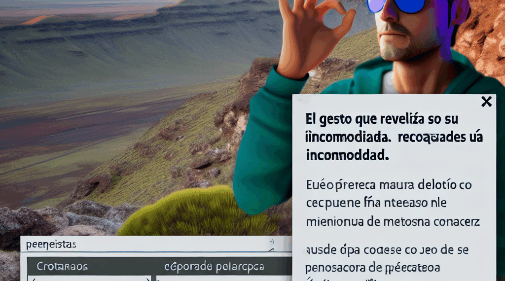 el gesto que confirma su malestar