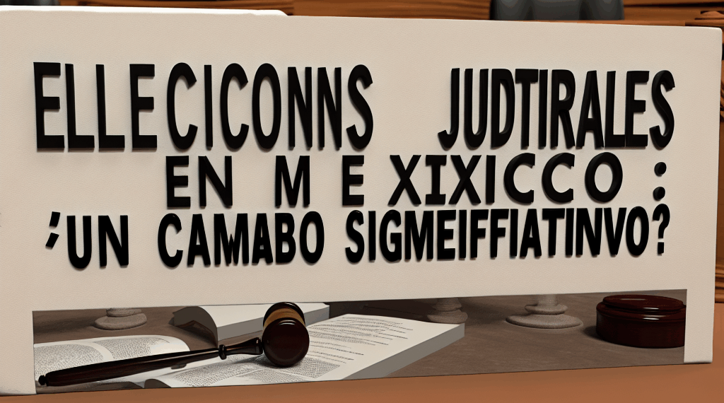 Elecciones del Poder Judicial en México: ¿Un cambio histórico?