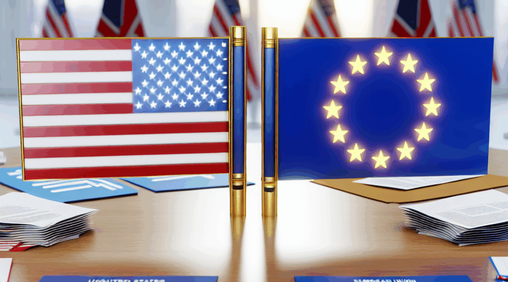Estados Unidos y la UE mantienen contacto constante para resolver crisis arancelaria