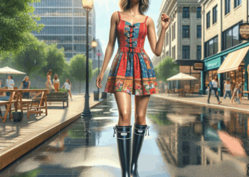 Todas las claves de estilo para llevar botas de lluvia con vestidos en verano 2025