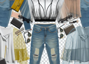Cómo llevar blusas transparentes con jeans en tendencia en Primavera-Verano 2025