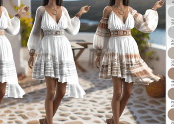 Cómo llevar vestidos boho blancos en verano 2025, según tendencias de moda