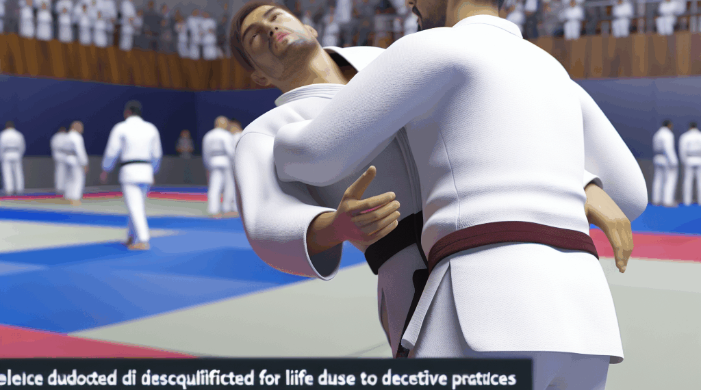 Judoca sancionada de por vida por fingir ceguera