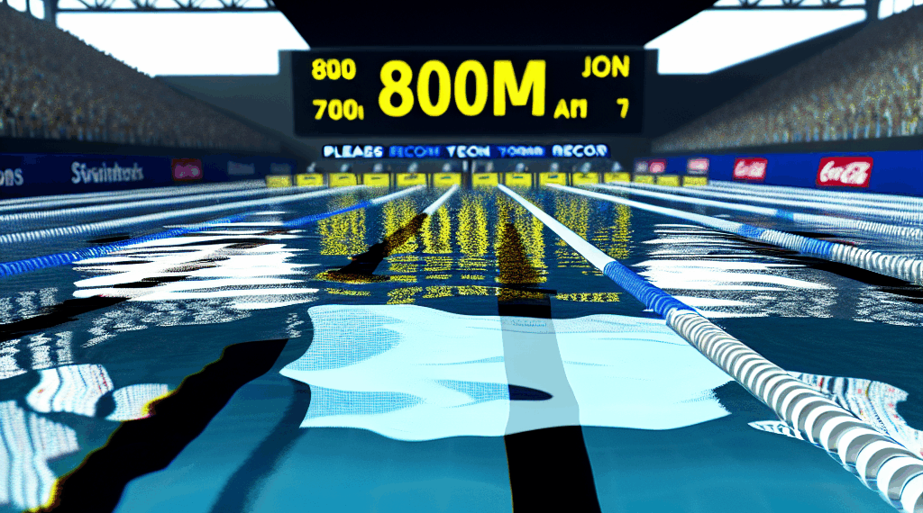 La nadadora Katie Ledecky bate su propio récord de los 800 m libre