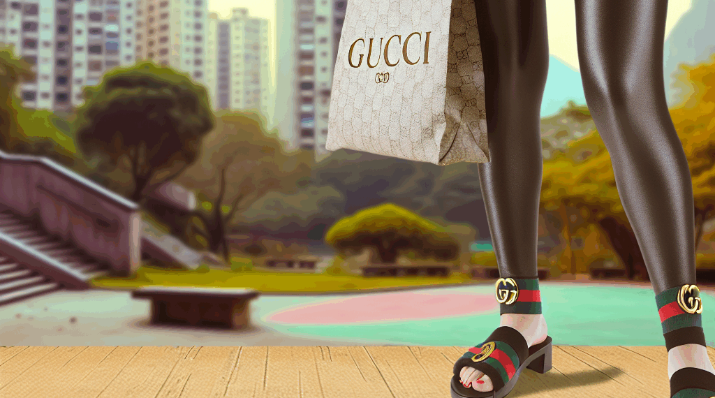 Cómo llevar leggings con sandalias con inspiración en los 80 según el desfile de Gucci Resort 2026