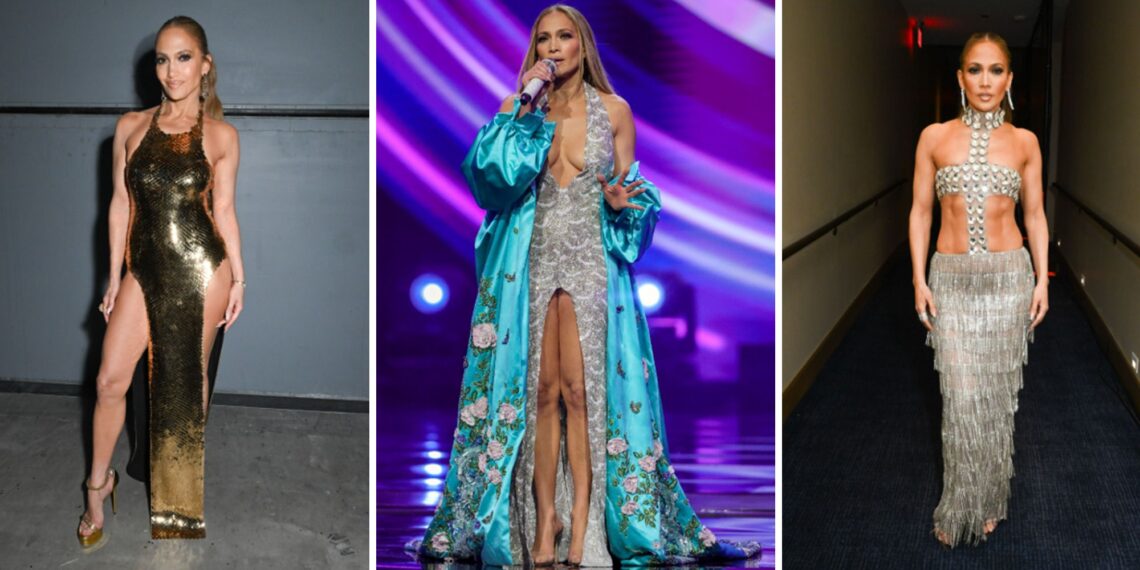 Todos los 7 looks que Jennifer Lopez lució en los American Music Awards 2025