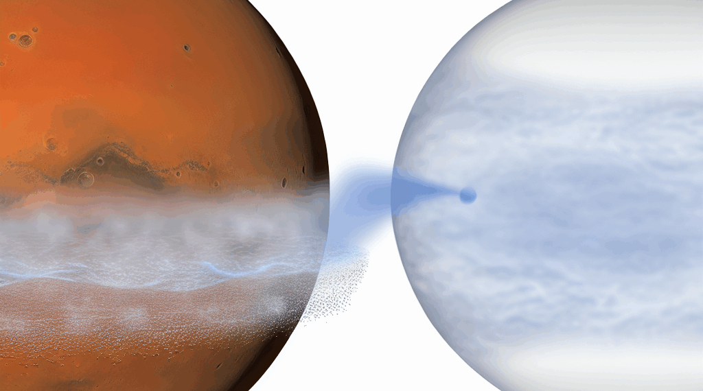 La NASA observa cómo Marte perdió agua en el espacio