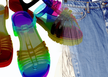 Me encantan las sandalias jelly y descubrí este truco para llevarlas con mis baggy jeans favoritos