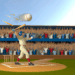 Shohei Ohtani bateando con Los Angeles Dodgers