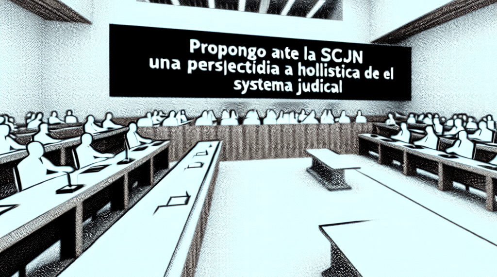 “Ofrezco al pleno de la SCJN una visión integral del sistema de justicia”