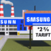 Amenaza a Samsung con un arancel del 25% para mudar producción a EU – El Financiero
