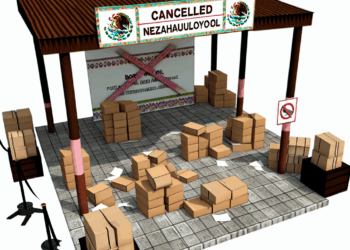 Se suspende la Feria del Libro en Nezahualcóyotl tras colapso de estructura