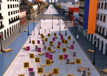 Personas trabajadoras sexuales marcharon este 1 de mayo en la CDMX