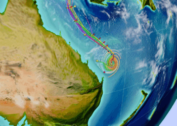 Trayectoria y estados afectados por el ciclón Alvin este 2025
