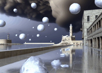 Una inusual tormenta de granizo azota la ciudad egipcia de Alejandría