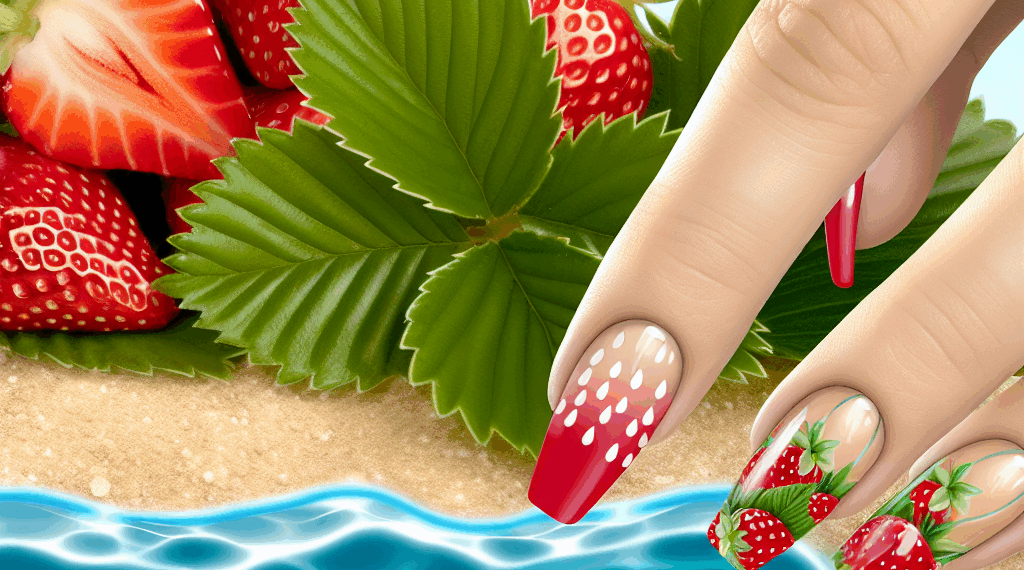 Uñas de helado, el manicure inspirado en el gelato de fresa ideal para el verano 2025