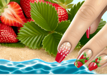 Uñas de helado, el manicure inspirado en el gelato de fresa ideal para el verano 2025
