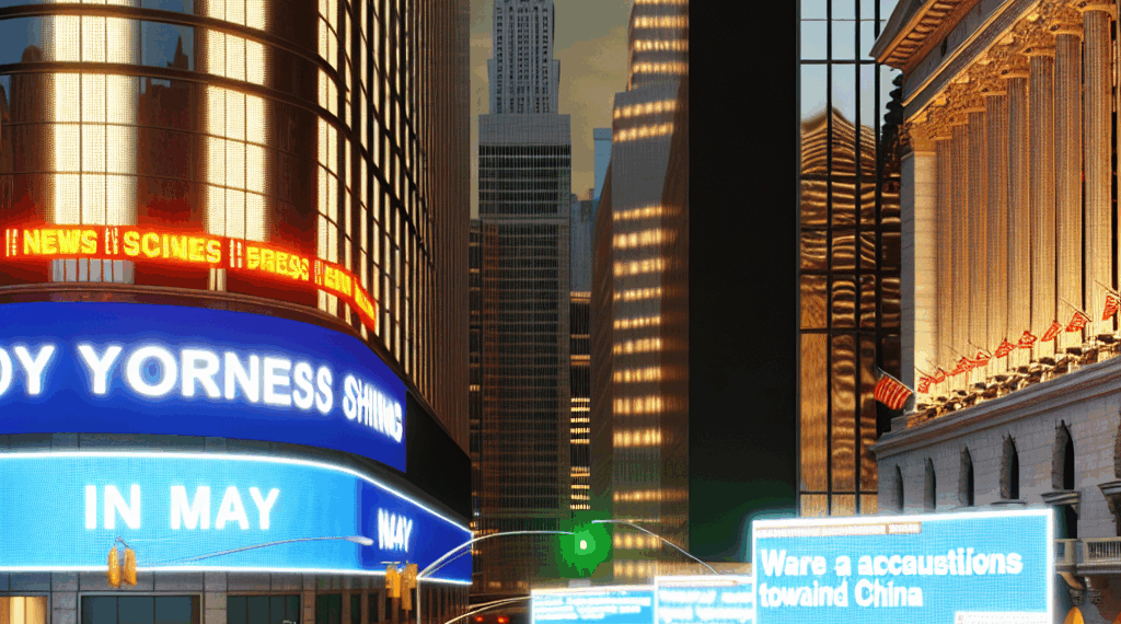 Wall Street cierra mixto tras acusación de Trump a China; índices suben con fuerza en mayo