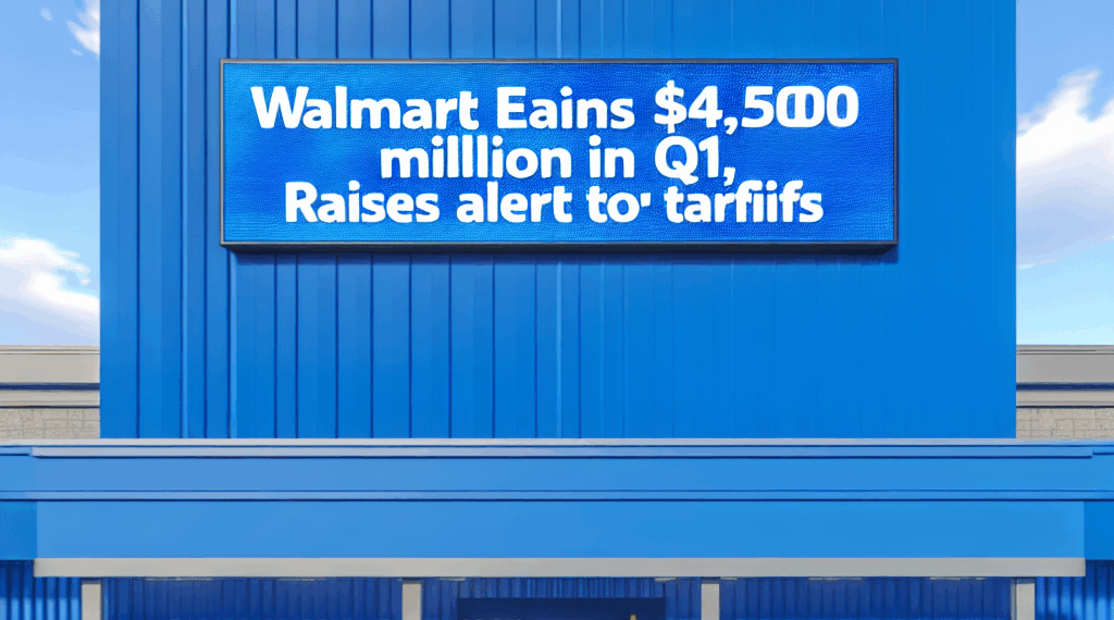 Walmart ganó 4,500 millones de dólares en 1T pero advierte efecto de los aranceles en los precios