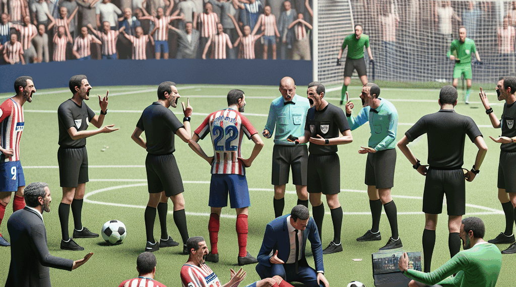 Atlético de Madrid y España arremeten contra el arbitraje