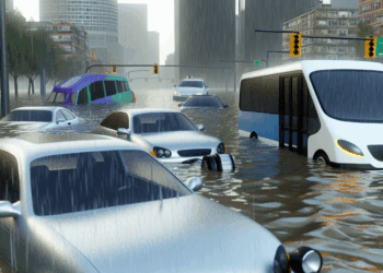 Vídeo. Una inundación atrapa a varios vehículos en Ciudad de México