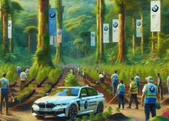 BMW reforesta parque Tangamanga