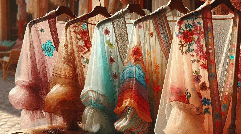 Las blusas transparentes de colores en tendencia (y elegantes) para lucir en verano 2025, según las pasarelas