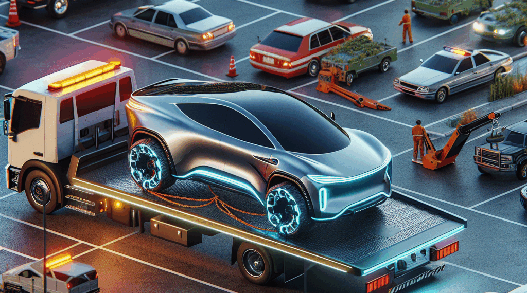 Camioneta Tesla de 2 millones de pesos termina en el corralón de CDMX