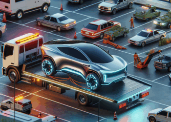 Camioneta Tesla de 2 millones de pesos termina en el corralón de CDMX