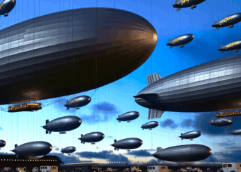 Vídeo. El tributo a los dirigibles Goodyear un siglo después del primer vuelo