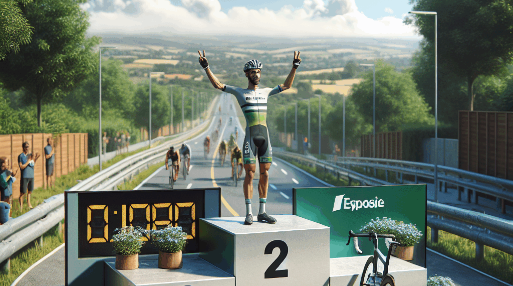 La Jornada - Cientos de ciclistas celebran el segundo lugar de Isaac del Toro en el Ángel de la Independencia