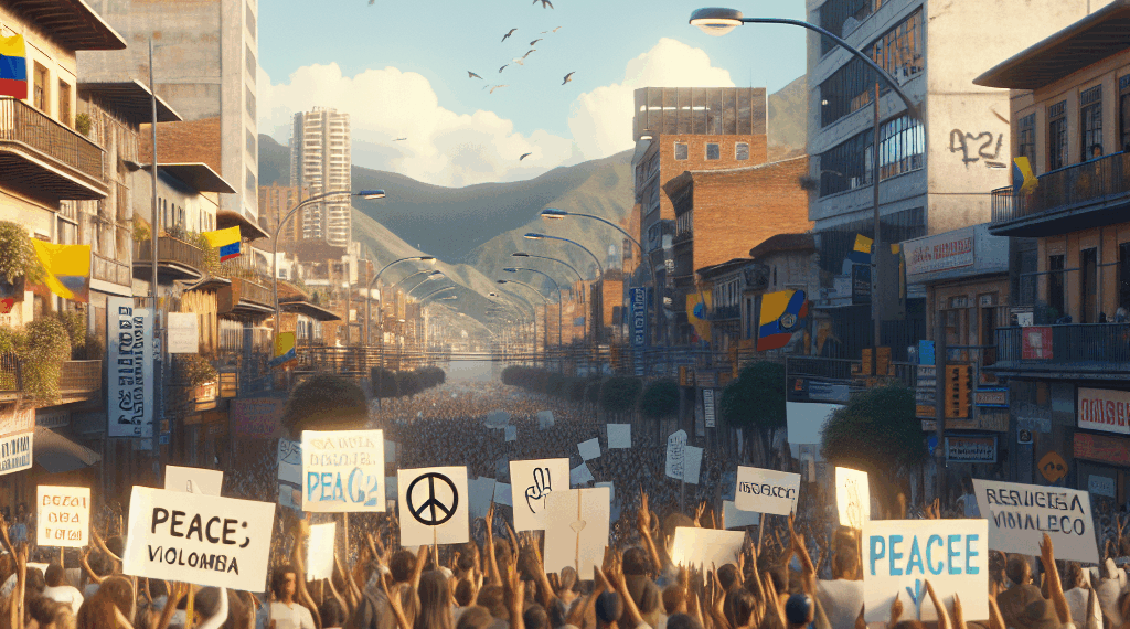 Colombia expresa en silencio su repudio contra la violencia