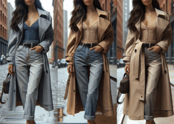 Cómo llevar impermeables para la lluvia con jeans y vestidos en verano 2025