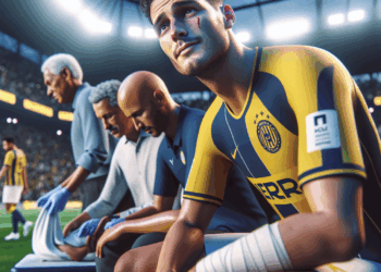 Wesley Ribeiro ya está tocado de una de sus rodillas.