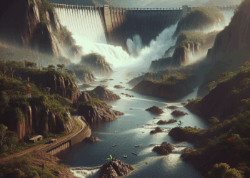 Se desborda la Presa Los Cuartos en Naucalpan, Edomex