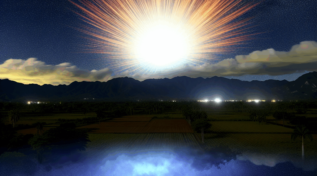 Rayo de luz que apareció en el cielo en la Huasteca Potosina ¿Qué es?