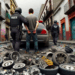 Captan infraganti a policía que roba autopartes en Puebla
