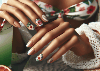 Dua Lipa lleva las uñas almendradas con flores más bonitas para el verano