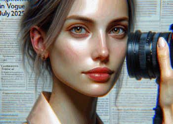 Ella McCutcheon en la portada de Vogue, julio 2025