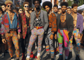 Falda larga a cuadros de Chuks Collins PrimaveraVerano 2025.