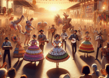 Fotógrafo dirige su lente a la maringuilla, figura recurrente de las danzas de México