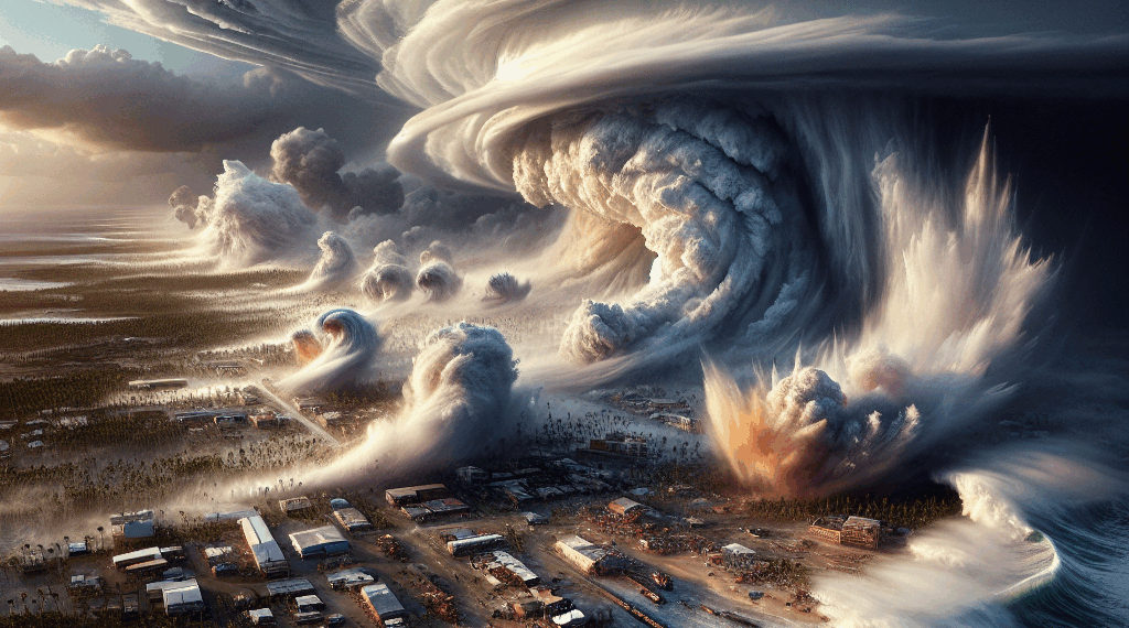 Huracán Erick toca tierra en costas de México como categoría 4