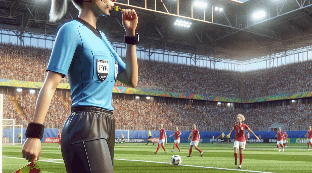 Katia Itzel García se convirtió en la primera árbitra en la Copa Oro varonil