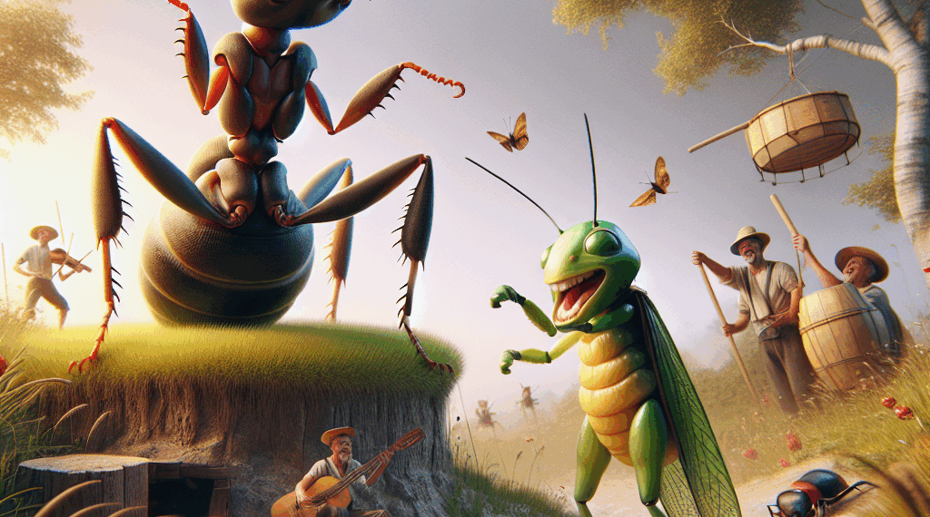 la fábula de la hormiga y el saltamontes