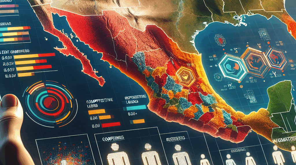 Las cinco entidades más y menos competitivas en México 2025