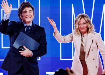 Meloni recibe al presidente argentino, Javier Milei, en su gira por Italia, Francia, España e Israel