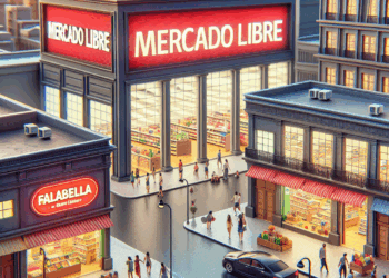 Mercado Libre tensiona liderazgo de Falabella en e-commerce chileno